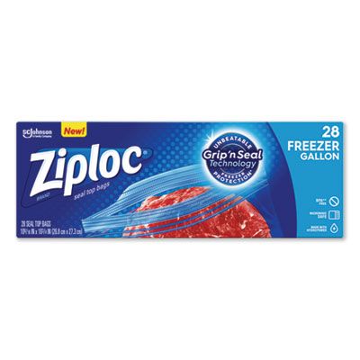 Zipper Freezer Bags, 1 gal, 2.7 mil, 9.6